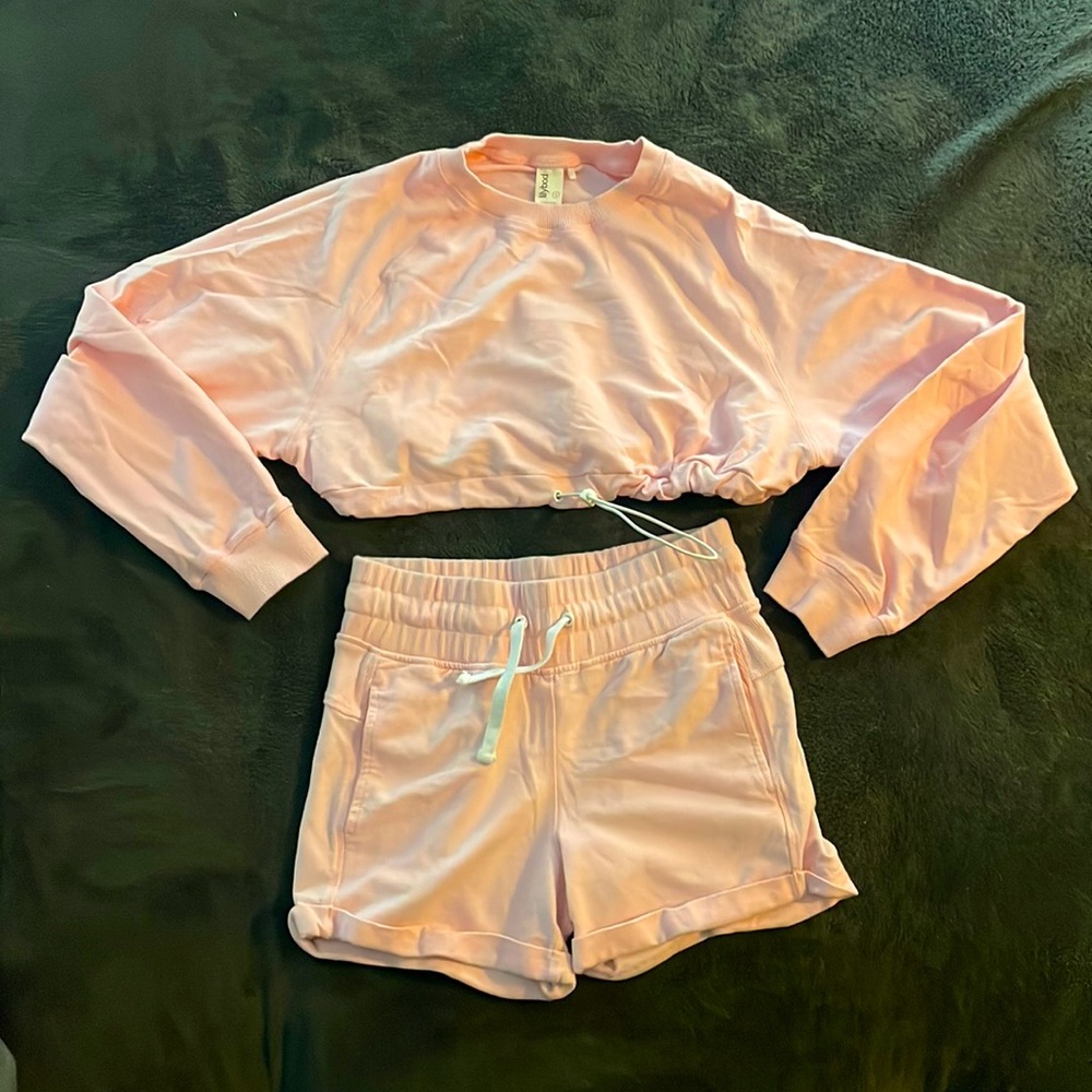 Lillybod pink lounge wear set . Size small.